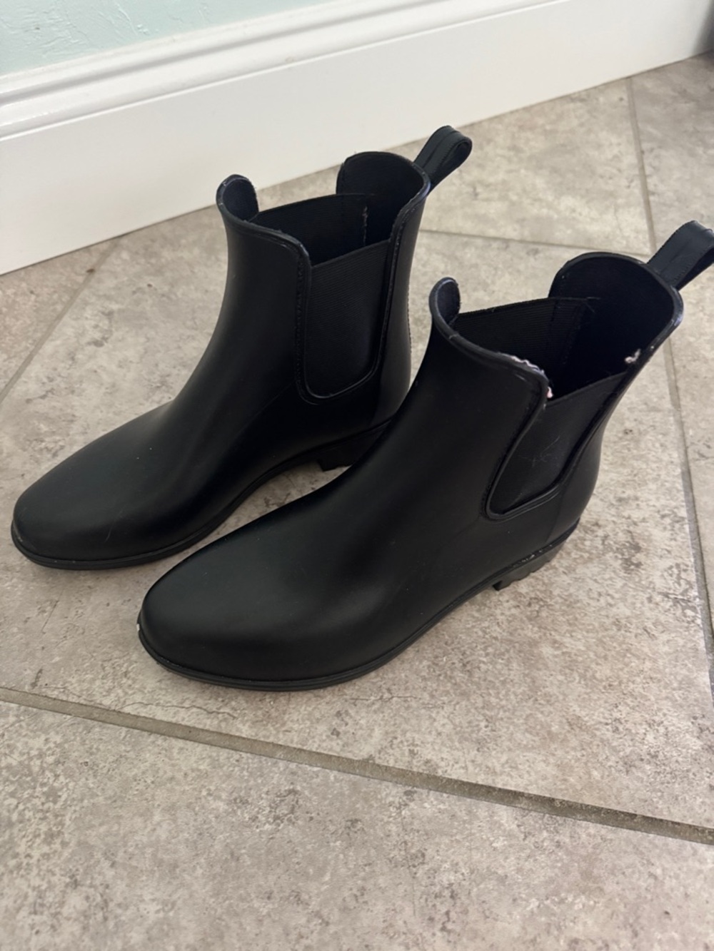 Target Black Chelsea-Style Ankle Rain Booties